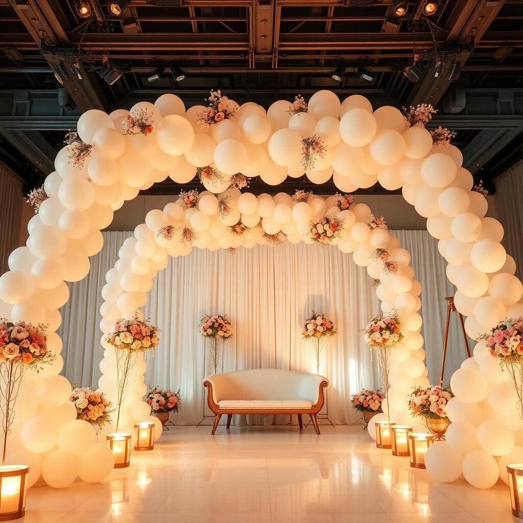 Decoración con globos y arreglos florales para eventos DecoEventPlus